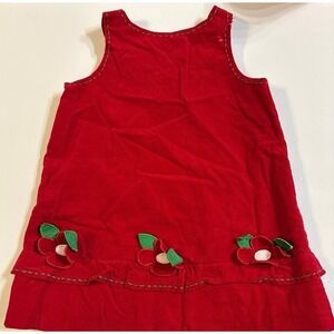 Florence Eiseman Vintage Red Corduroy Jumper Dress (3T) vintage girls dresses